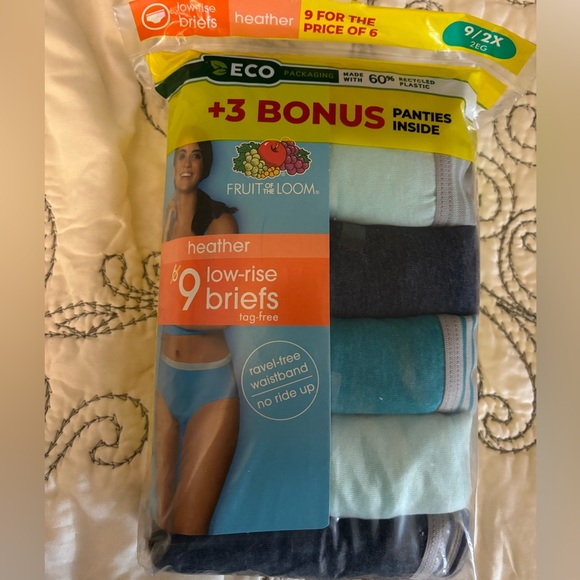 Fruit of the Loom 2X low rise, NWOT, plus size - Picture 4 of 4